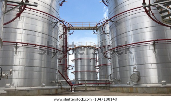 Tank Yard Inside View Insulated Tanks Stock Photo (Edit Now) 1047188140