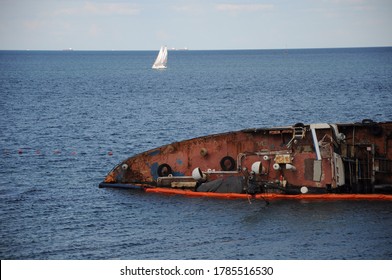 Tanker Delfi, Sunk On The Odessa Beach