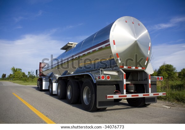 Tanker on the\
road