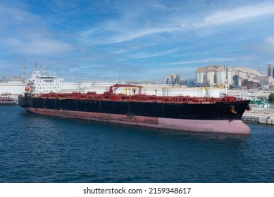 Tanker In Port Of Jebel Ali