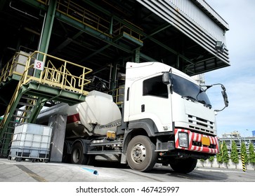 Tanker Truck At Oil Terminal