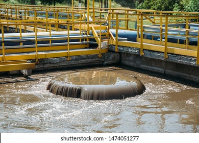 Tanks For Aeration And Biological Purification Of Sewage In Wastewater Treatment Plant