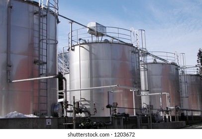 Tanks in a whisky distillery - Shutterstock ID 1203672