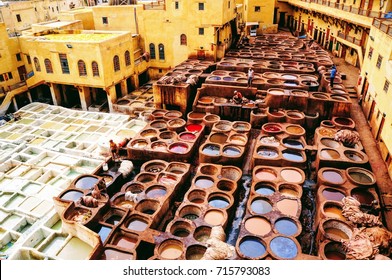 Tanneries, Medina Of Fez, Morocco