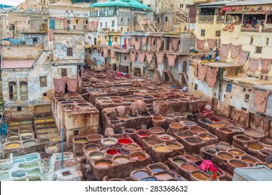 Tannery Of Fez Morocco