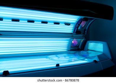 Tanning Bed Solarium At Health Club Spa