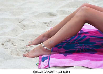 Tanning On Beach Stock Photo Shutterstock