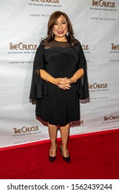 Tanya Hart Attends 37th Caucus Awards Dinner At Skirball Cultural Center, Los Angeles, CA On November 15, 2019