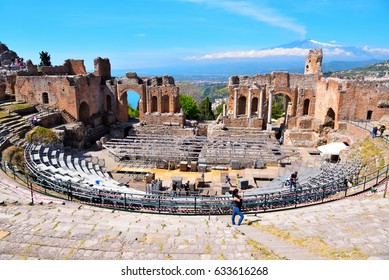 2,975 Ancient Theatre Taormina Images, Stock Photos & Vectors ...