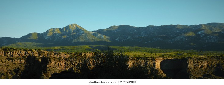 Taos Gorge Taos Mountains Sunset