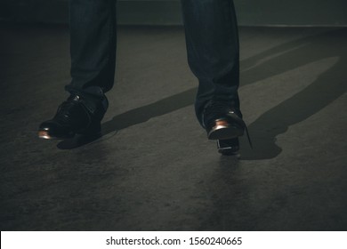 Tap Dancer Shoes On Stage