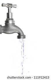 A tap isolated against a white background