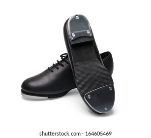 tap shoes on a white background. With clipping path