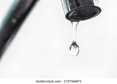 Tap Water Leaking Close Shot Stock Photo Shutterstock