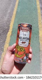 Tapah, Perak - 25 November 2020 : A Can Of Coffee With Special Edition Design. It Is Purposely Isolated From The Background.