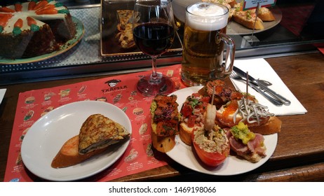 Tapas Food In Barcelona Spain