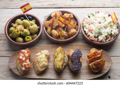 Tapas Typical Food In Spain