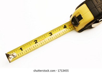 Tape Measure Extended On White Background Stock Photo 1713455 ...