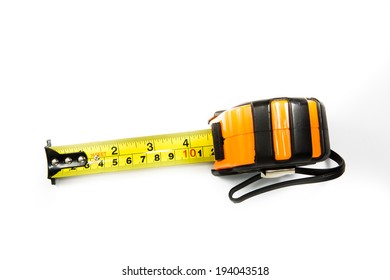 Tape Measure Isolated On White Background Stock Photo 194043518