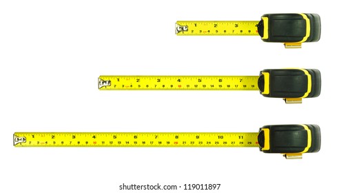 tape measure on a white background