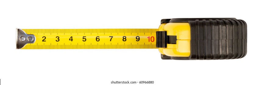 tape measure,isolated on white with clipping path.