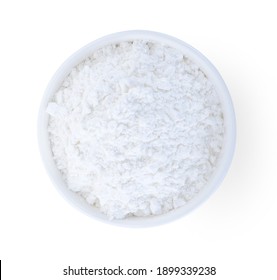 tapioca flour isolated on white background