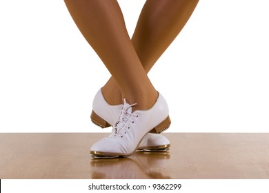 Tap-top/Clog Dance Steps; On White