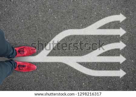 tar road from above with slipper, way