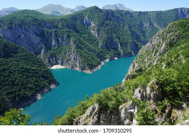 Tara river Canyon between mountains in Montenegro - Shutterstock ID 1709310295
