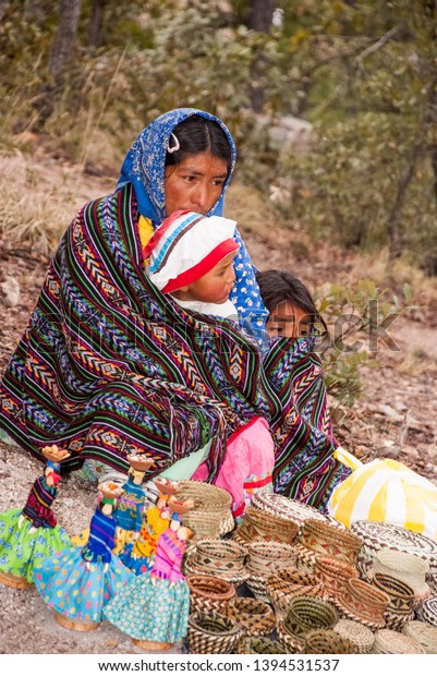 Tarahumara Indian Woman Selling Handwoven Baskets Stock Photo Edit Now Tarahumara Indian Woman Selling Handwoven Baskets Stock Photo Edit Now