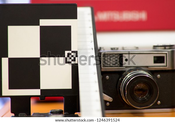 Target Check Focus Camera Softfocus Background Stock Photo Edit
