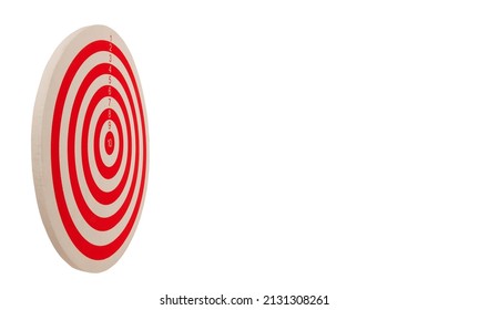 Target with copy space on right blank side. Aiming archery goal concept idea - Shutterstock ID 2131308261