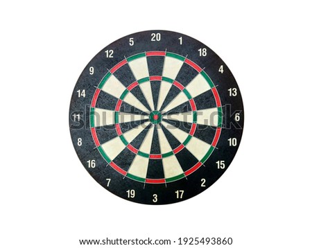 Target for darts on a white background isolated.