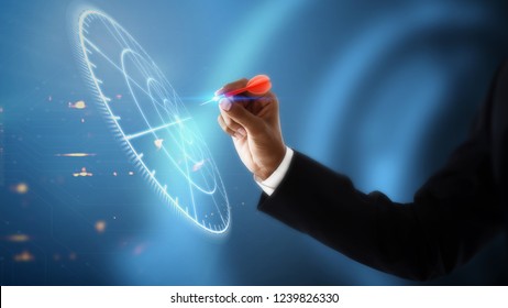 Targeting the business concept - Shutterstock ID 1239826330