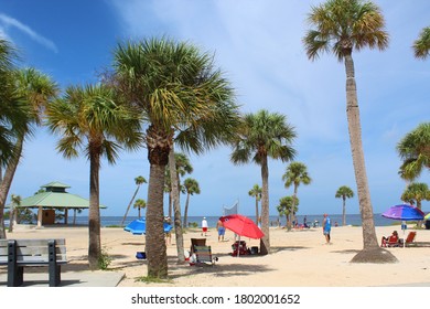 Tarpon Springs, Florida/US-August 23, 2020-Sunset Beach Park.