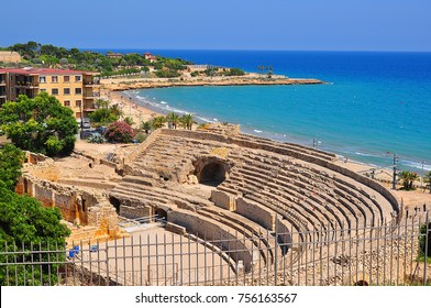 Tarragona Roman Amphitheater In Spain