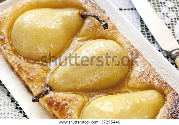 puff pastry pear tart recipe