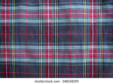 Tartan pattern material