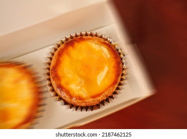 Tarts In Box Package On Wood Table