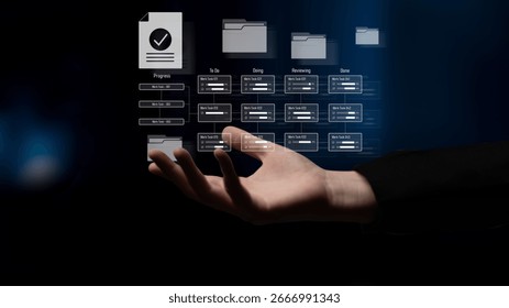 Task management workflow dashboard visualizing to-do lists, ongoing tasks, review status, and completed items to support productivity and project tracking Latch