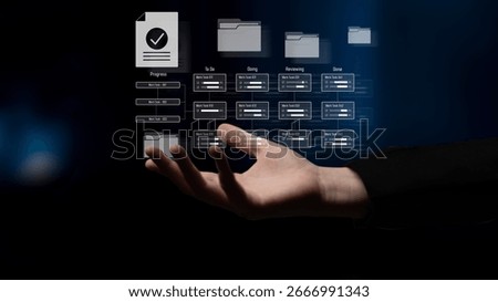 Task management workflow dashboard visualizing to-do lists, ongoing tasks, review status, and completed items to support productivity and project tracking Latch