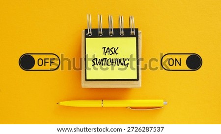 Task Switching Cost in Knowledge Work Concept - Cognitive Overload from Multitasking, Office Distractions, Time Management and Mental Fatigue in Modern Workplace