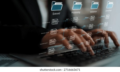 Task workflow system showing document progress through stages. Task tracking improves productivity, ensures visibility, task tracking supports planning, and task tracking manages status. Marrow