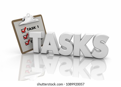 another word for tasks