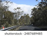 Tasmania, Australia - 10.23.2023 Road to Mt Willington in Tasmania, Australia.