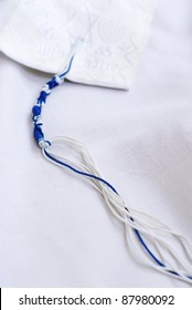 Tassel (called Tzitzit) On A Jewish Prayer Shawl