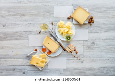 tasted swiss cheese and food for brunch or apperitive instant - Shutterstock ID 2148300661