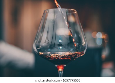 Tasting Red Wine Glass - Close UP