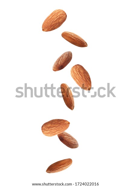 Tasty Almonds Falling On White Background Stock Photo Edit Now 1724022016 Tasty Almonds Falling On White Background Stock Photo Edit Now 1724022016
