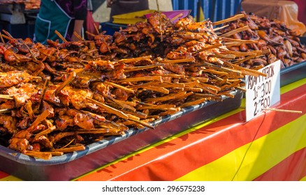 Tasty Ayam Percik Selling In Ramadan Bazaar During The Holy Month Of Ramadan.